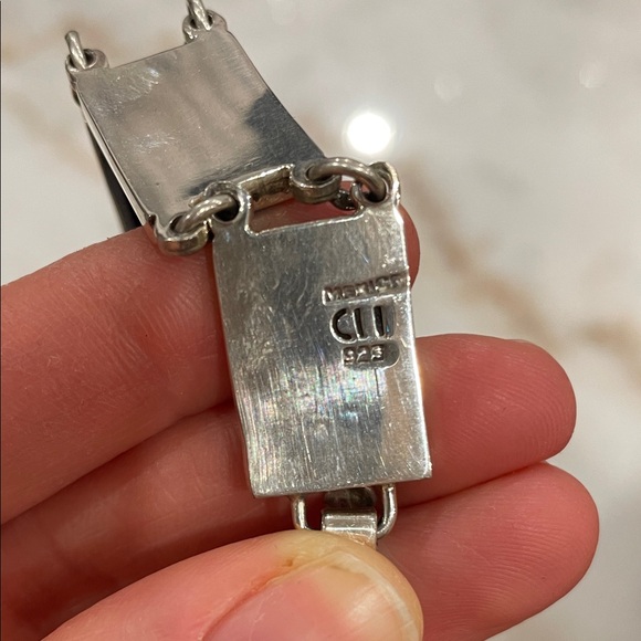 Vintage Signed CII 925 Silver Bracelet Azurite Sugilite Turquoise Multi Gem - Picture 3 of 11